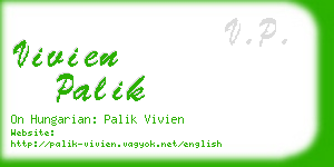 vivien palik business card